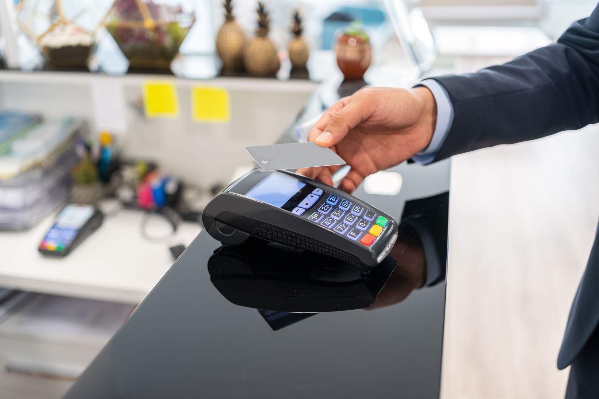 Contactless Payment By Credit Card And Pos Terminal